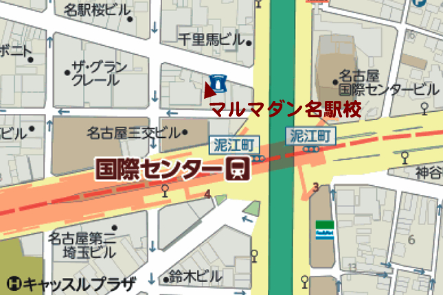 マルマダン名古屋駅校地図